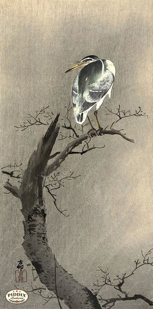 PDXC19611 -- Japanese Bird Woodblock