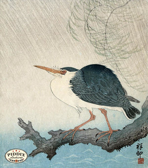 PDXC19659 -- Japanese Bird Woodblock