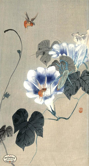 PDXC19660 -- Japanese Flowers and Insects Woodblock