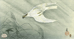 PDXC19666 -- Japanese White Eagle Woodblock