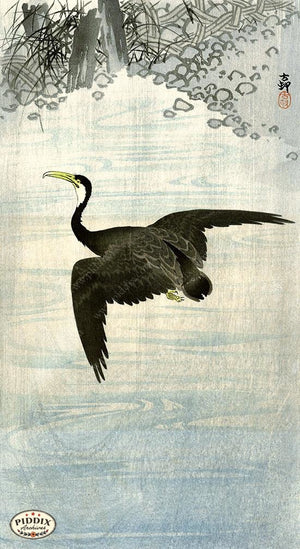 PDXC19686 -- Japanese Bird Woodblock