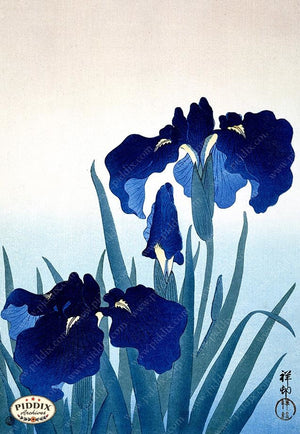 PDXC19703 -- Japanese Irises Woodblock