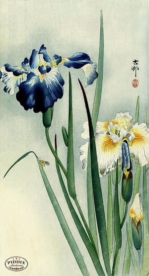 PDXC19738 -- Japanese Irises Woodblock