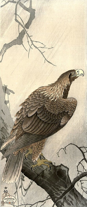 PDXC19766 -- Japanese Eagle Woodblock