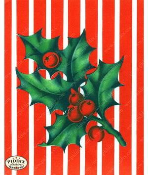 PDXC19881a -- Christmas Greens Color Illustration