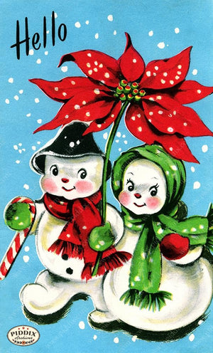 PDXC19888a -- Snowmen women Color Illustration