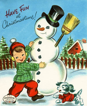 PDXC20128a -- Snowmen women Color Illustration