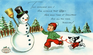 PDXC20128b -- Snowmen women Color Illustration