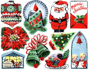 PDXC20141a -- Christmas Ornaments Color Illustration