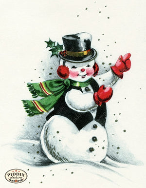 PDXC20142b -- Snowmen women Color Illustration