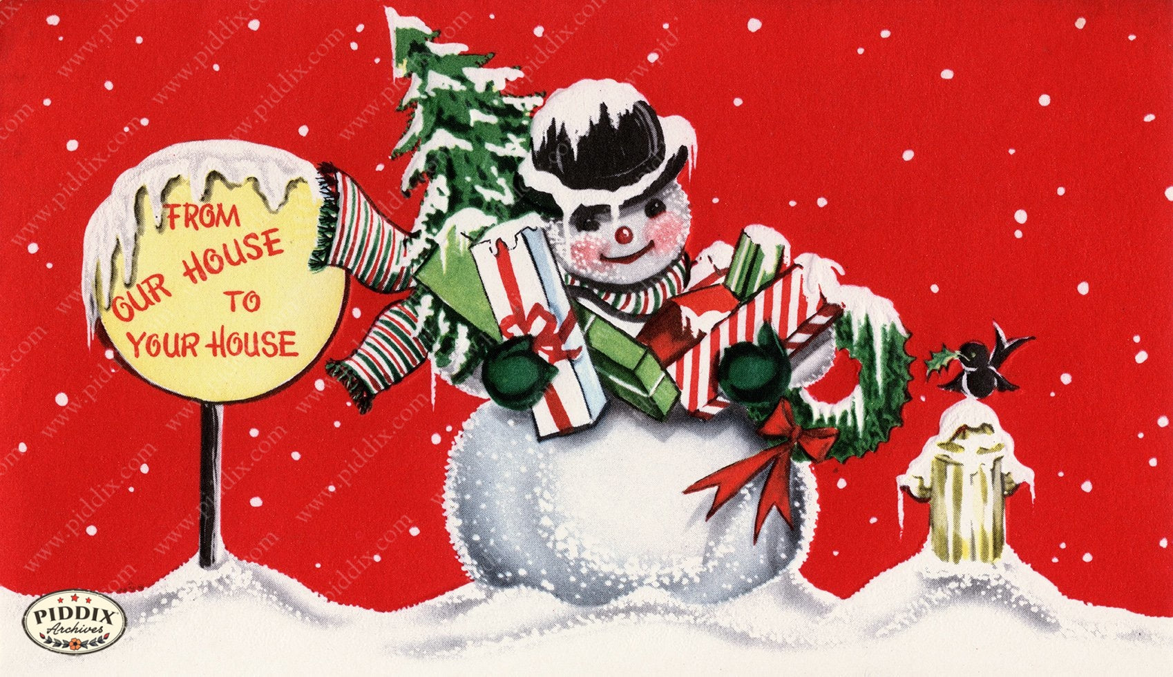 PDXC20146 -- Snowmen women Color Illustration