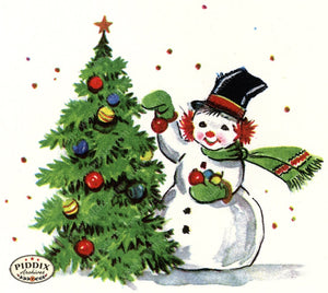 PDXC20147a -- Snowmen women Color Illustration