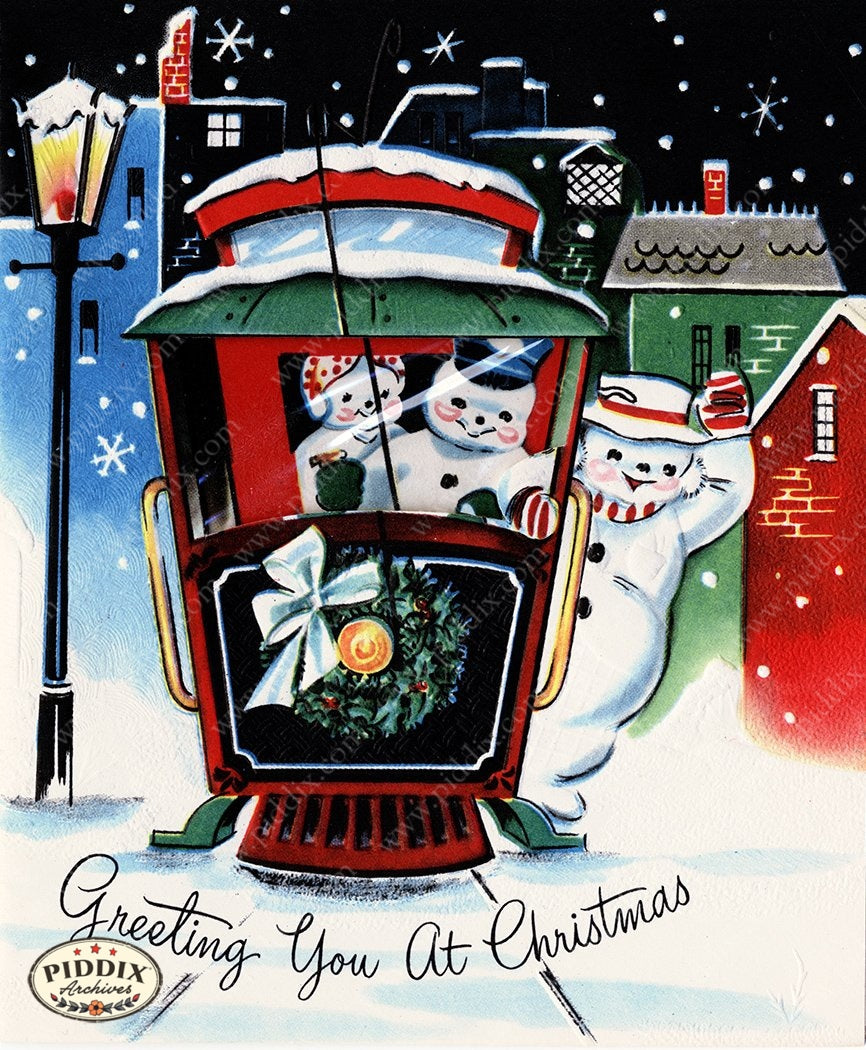 PDXC20154a -- Snowmen women Color Illustration