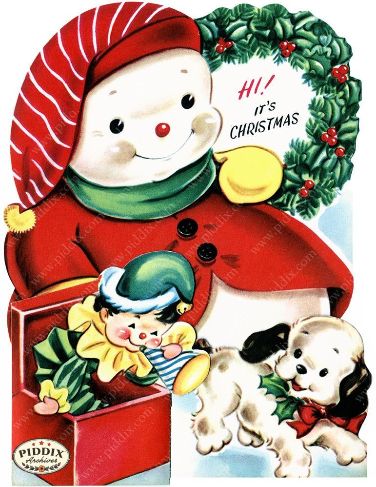 PDXC20161a -- Snowmen women Color Illustration