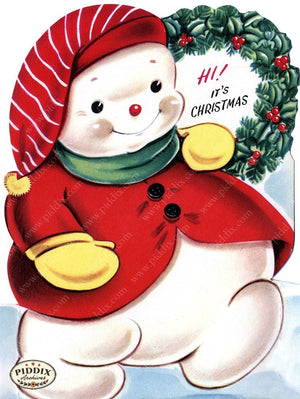 PDXC20161b -- Snowmen women Color Illustration