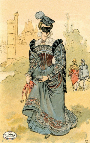 Pdxc2147 -- French Fashion Color Illustration