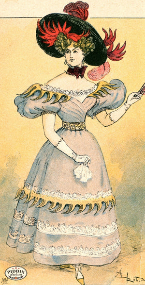 Pdxc2149 -- French Fashion Color Illustration