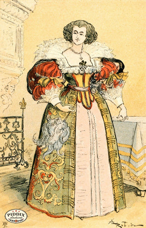 Pdxc2158 -- French Fashion Color Illustration