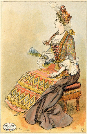 Pdxc2160 -- French Fashion Color Illustration