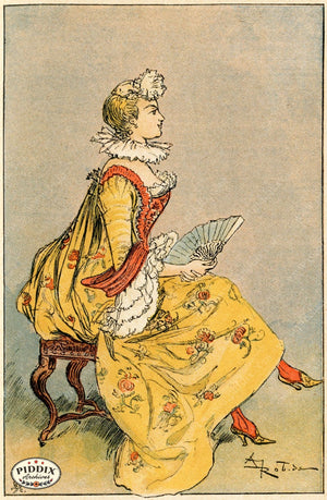 Pdxc2161 -- French Fashion Color Illustration