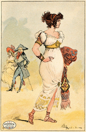 Pdxc2167 -- French Fashion Color Illustration