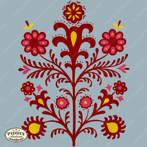 Pdxc21697 -- Red And Pink Flower Design
