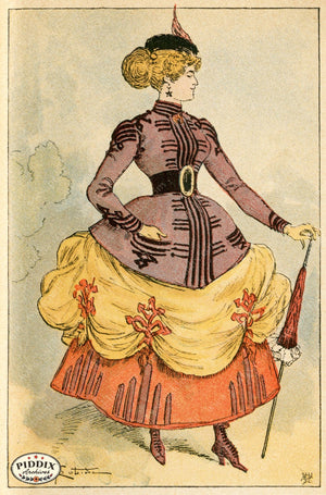 Pdxc2175 -- French Fashion Color Illustration