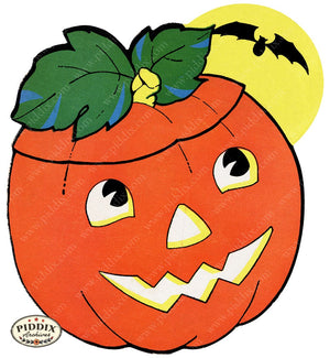 Pdxc23775A -- Halloween Pumpkin And Bat Pattern