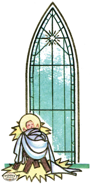 Pdxc23781B -- Baby Jesus Color Illustration