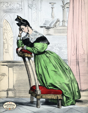 Pdxc3248 -- French Ladies Color Illustration