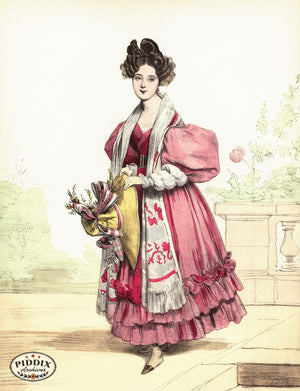 Pdxc3250 -- French Ladies Color Illustration