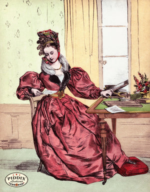 Pdxc3252 -- French Ladies Color Illustration