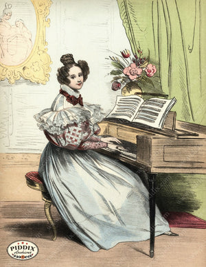 Pdxc3258 -- French Ladies Color Illustration