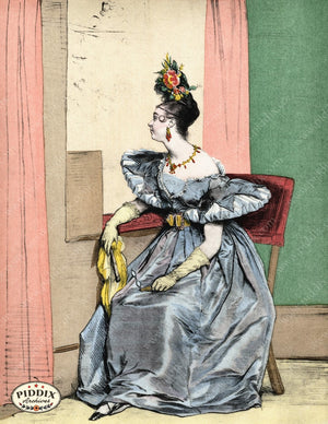Pdxc3261 -- French Ladies Color Illustration