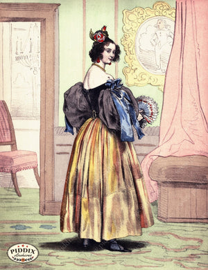 Pdxc3265 -- French Ladies Color Illustration