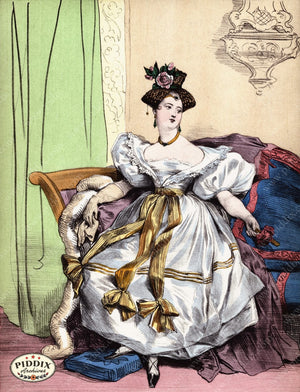 Pdxc3266 -- French Ladies Color Illustration