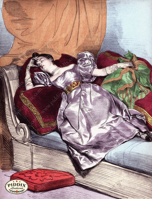 Pdxc3268 -- French Ladies Color Illustration