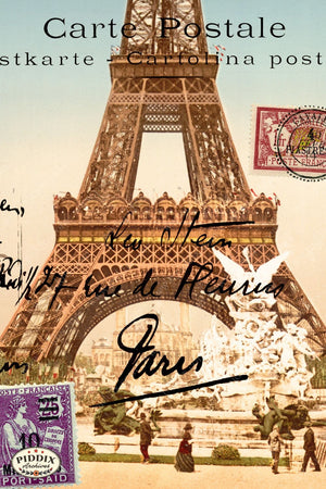Pdxc3867A & B -- Travel Postcards Original Collage