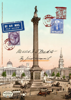 Pdxc3880A & B -- Travel Postcards Original Collage