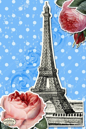 Pdxc3905 -- French Florals Original Collage