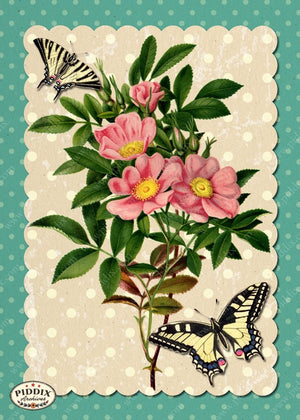 Pdxc3907 -- French Florals Original Collage