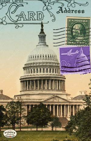 Pdxc3923B -- Travel Postcards Original Collage