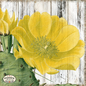 Pdxc3968C -- Flowers On Distressed Wood Original Collage