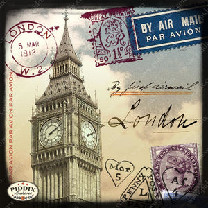Pdxc4157A -- Travel Postcards Original Collage