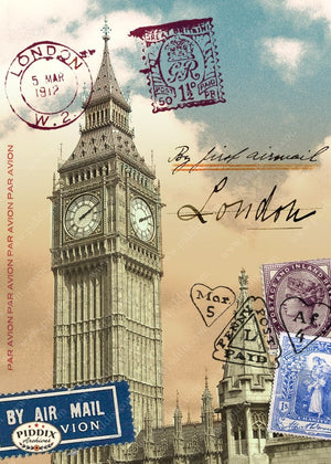 Pdxc4157A -- Travel Postcards Original Collage