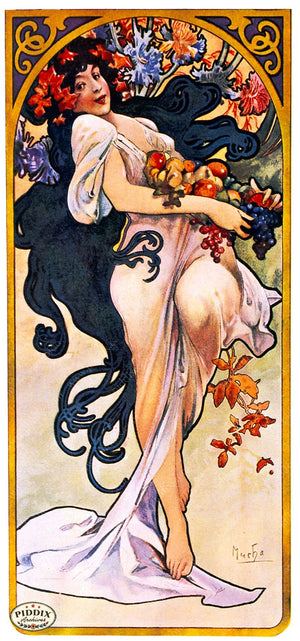 Pdxc4185C -- French Posters Color Illustration