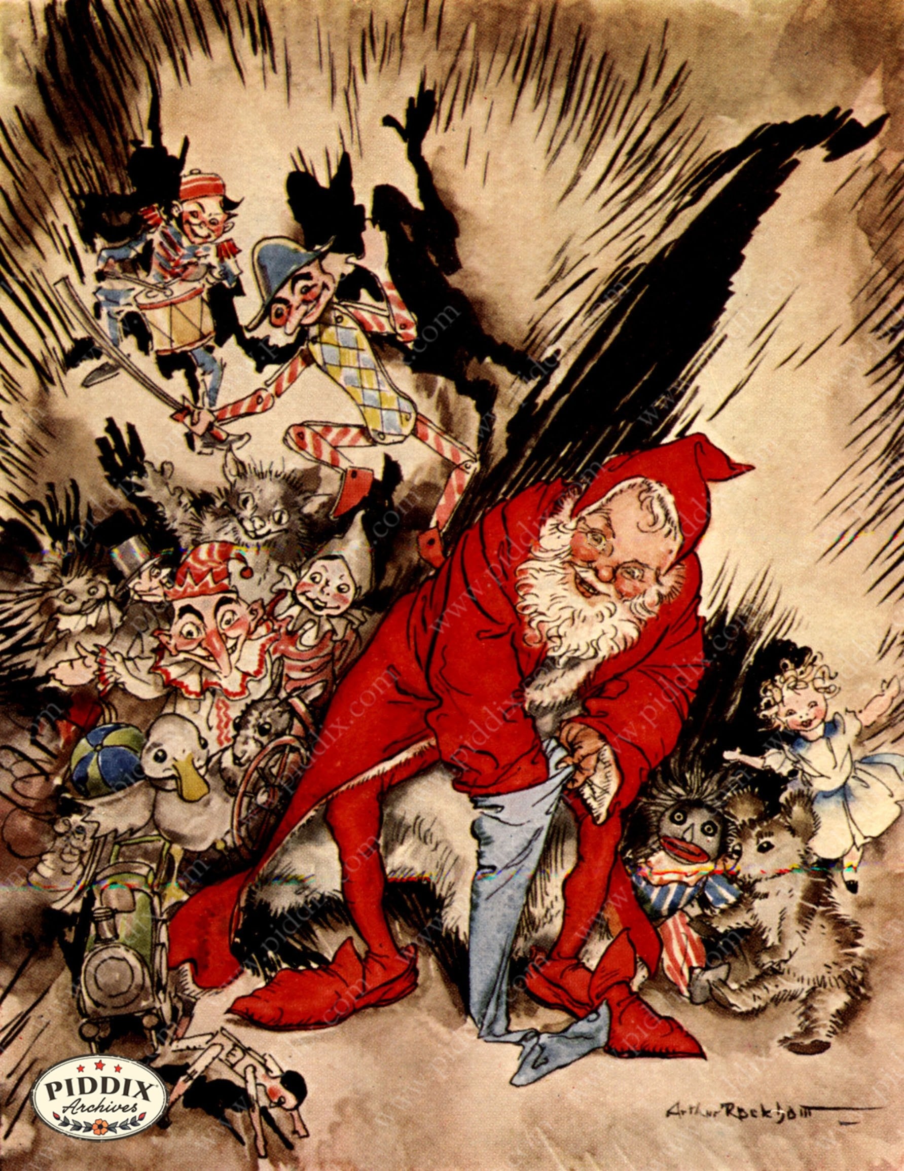 Pdxc4202 -- The Night Before Christmas Color Illustration