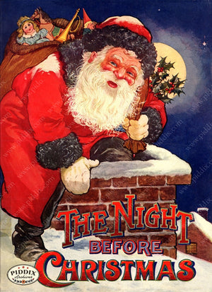 Pdxc4254 -- The Night Before Christmas Color Illustration