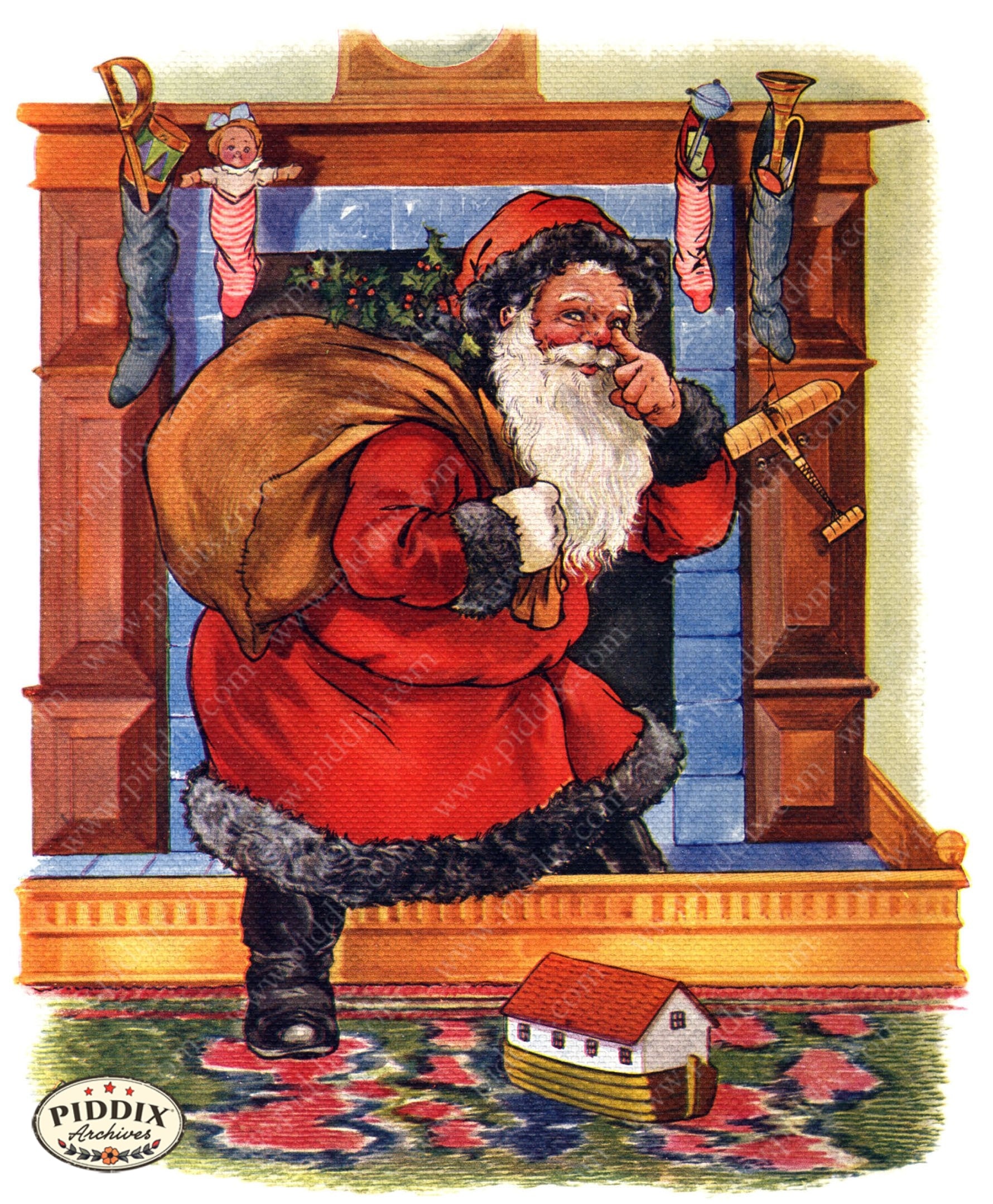 Pdxc4267 -- The Night Before Christmas Color Illustration
