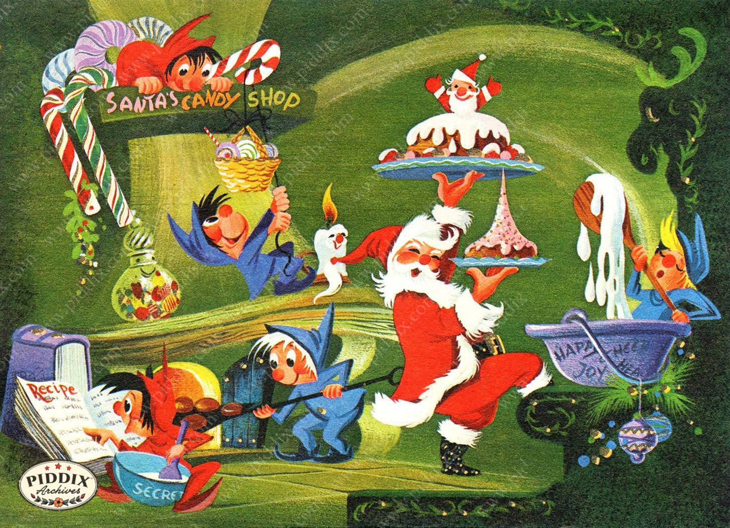PDXC4414 -- Santa Claus Color Illustration